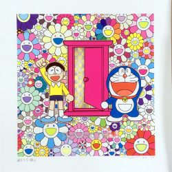 We came to the field of flowers through the Anywhere Door (2019) silkscreen