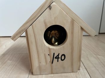 Muebon - F-14 (2018) Brass Sculpture with Birdhouse - Image 9