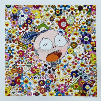 Murakami Takashi New Day: Self Portrait silkscreen (2011)